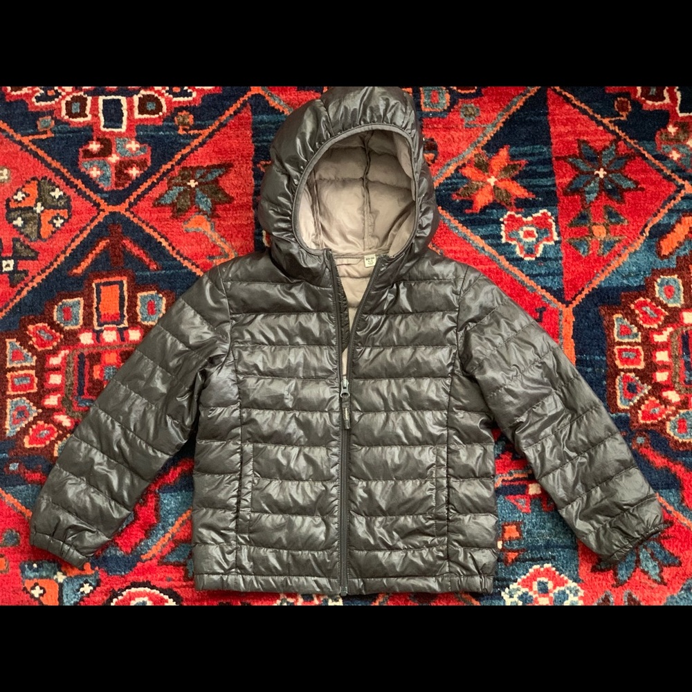 Uni QLo Kids Lightweight Hooded Zip Up Jacket
